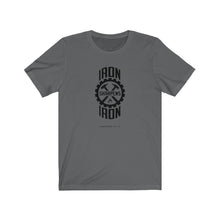 Load image into Gallery viewer, "Iron Sharpens Iron" Gear Unisex Jersey Short Sleeve Tee