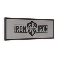 Carica l'immagine nel visualizzatore di Gallery, "Iron Sharpens Iron" Framed Canvas