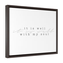 Load image into Gallery viewer, "It Is Well" Framed Canvas