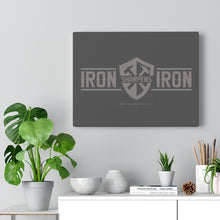 Charger l'image dans la galerie, "Iron Sharpens Iron" Shield Canvas Gallery Wrap
