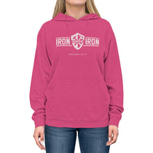 Load image into Gallery viewer, "Iron Sharpens Iron" Shield Unisex Lightweight Hoodie