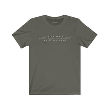 Charger l'image dans la galerie, "It Is Well" Unisex Jersey Short Sleeve Tee