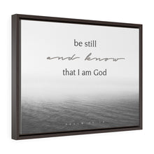 Load image into Gallery viewer, "Be Still" Graphic Framed Canvas