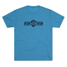 Load image into Gallery viewer, "Iron Sharpens Iron" Shield Men's Soft Tri-Blend Tee