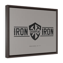 Carica l'immagine nel visualizzatore di Gallery, "Iron Sharpens Iron" Framed Canvas