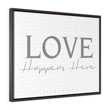 Charger l'image dans la galerie, "Love Happens Here" Framed Canvas