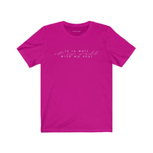 Charger l'image dans la galerie, "It Is Well" Unisex Jersey Short Sleeve Tee