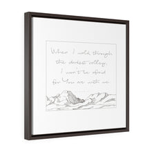 Carregar imagem no visualizador da galeria, "Psalm 23" Framed Canvas