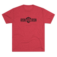 Load image into Gallery viewer, "Iron Sharpens Iron" Shield Men's Soft Tri-Blend Tee