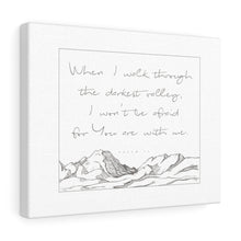 Carregar imagem no visualizador da galeria, "Psalm 23" Canvas Gallery Wrap
