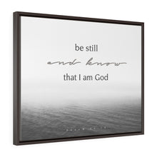 Load image into Gallery viewer, "Be Still" Graphic Framed Canvas