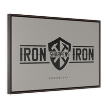 Carica l'immagine nel visualizzatore di Gallery, "Iron Sharpens Iron" Framed Canvas