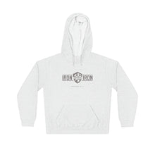Load image into Gallery viewer, "Iron Sharpens Iron" Shield Unisex Lightweight Hoodie