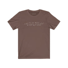 Charger l'image dans la galerie, "It Is Well" Unisex Jersey Short Sleeve Tee