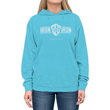 Load image into Gallery viewer, "Iron Sharpens Iron" Shield Unisex Lightweight Hoodie