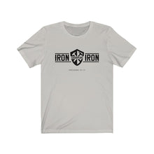 Load image into Gallery viewer, "Iron Sharpens Iron" Unisex Jersey Short Sleeve Tee