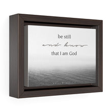 Load image into Gallery viewer, "Be Still" Graphic Framed Canvas