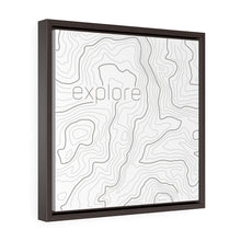 Carregar imagem no visualizador da galeria, "Explore" Square Framed Canvas