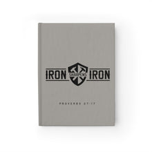 Load image into Gallery viewer, "Iron Sharpens Iron" Shield Journal - Ruled Line
