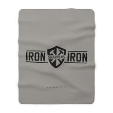Carregar imagem no visualizador da galeria, "Iron Sharpens Iron" Shield Sherpa Fleece Blanket
