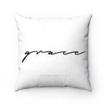 Load image into Gallery viewer, "Grace" Spun Polyester Square Pillow
