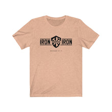 Load image into Gallery viewer, "Iron Sharpens Iron" Unisex Jersey Short Sleeve Tee
