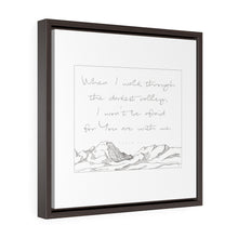 Carregar imagem no visualizador da galeria, "Psalm 23" Framed Canvas
