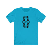 Load image into Gallery viewer, "Iron Sharpens Iron" Gear Unisex Jersey Short Sleeve Tee
