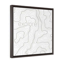 Carregar imagem no visualizador da galeria, "Explore" Square Framed Canvas
