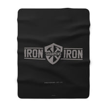 Carregar imagem no visualizador da galeria, "Iron Sharpens Iron" Shield Sherpa Fleece Blanket
