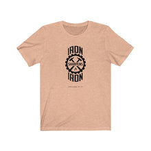 Load image into Gallery viewer, "Iron Sharpens Iron" Gear Unisex Jersey Short Sleeve Tee
