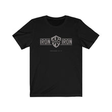 Load image into Gallery viewer, "Iron Sharpens Iron" Unisex Jersey Short Sleeve Tee

