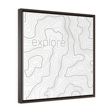Carregar imagem no visualizador da galeria, "Explore" Square Framed Canvas
