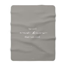 Carica l'immagine nel visualizzatore di Gallery, "Be Still" Sherpa Fleece Blanket
