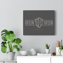 Charger l'image dans la galerie, "Iron Sharpens Iron" Shield Canvas Gallery Wrap
