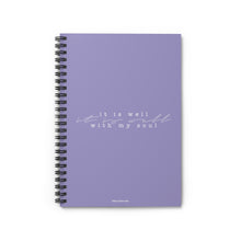 Load image into Gallery viewer, "It Is Well" Spiral Notebook - Ruled Line
