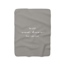 Carica l'immagine nel visualizzatore di Gallery, "Be Still" Sherpa Fleece Blanket
