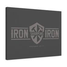 Charger l'image dans la galerie, "Iron Sharpens Iron" Shield Canvas Gallery Wrap
