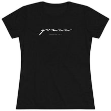 Laden Sie das Bild in den Galerie-Viewer, "Grace" Women's Soft Tri-Blend Tee

