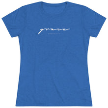 Laden Sie das Bild in den Galerie-Viewer, "Grace" Women's Soft Tri-Blend Tee
