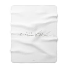 Cargar imagen en el visor de la galería, "Breathe" Sherpa Fleece Blanket
