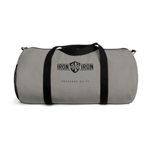 Carregar imagem no visualizador da galeria, "Iron Sharpens Iron" Duffel Bag
