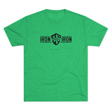 Load image into Gallery viewer, "Iron Sharpens Iron" Shield Men's Soft Tri-Blend Tee
