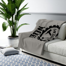 Carregar imagem no visualizador da galeria, "Iron Sharpens Iron" Gear Sherpa Fleece Blanket
