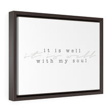 Load image into Gallery viewer, "It Is Well" Framed Canvas
