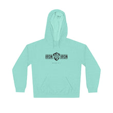 Load image into Gallery viewer, "Iron Sharpens Iron" Shield Unisex Lightweight Hoodie
