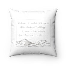 Laden Sie das Bild in den Galerie-Viewer, "Psalm 23" Spun Polyester Square Pillow

