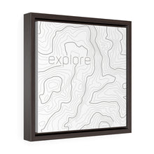 Carregar imagem no visualizador da galeria, "Explore" Square Framed Canvas
