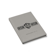Load image into Gallery viewer, "Iron Sharpens Iron" Shield Journal - Ruled Line
