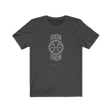 Load image into Gallery viewer, "Iron Sharpens Iron" Gear Unisex Jersey Short Sleeve Tee
